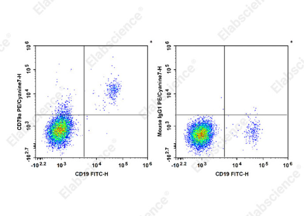 PE/Cyanine7 Anti-Human CD79a Antibody[HM47] (E-AB-F1370H)