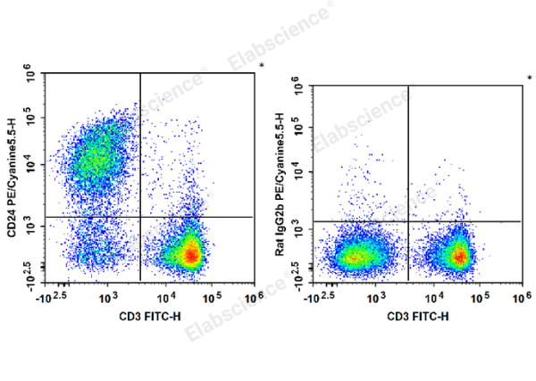 PE/Cyanine5.5 Anti-Mouse CD24 Antibody[M1/69] (E-AB-F1179UI)