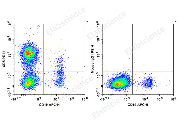 PE Anti-Human CD5 Antibody[5D7] (E-AB-F1371D)