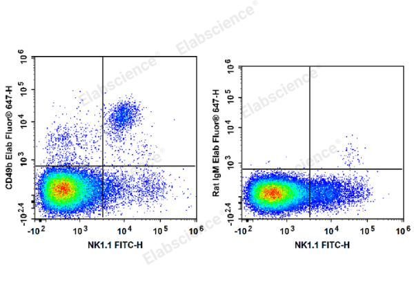 Elab Fluor® 647 Anti-Mouse CD49b/pan-NK cells Antibody[DX5] (E-AB-F1116M)