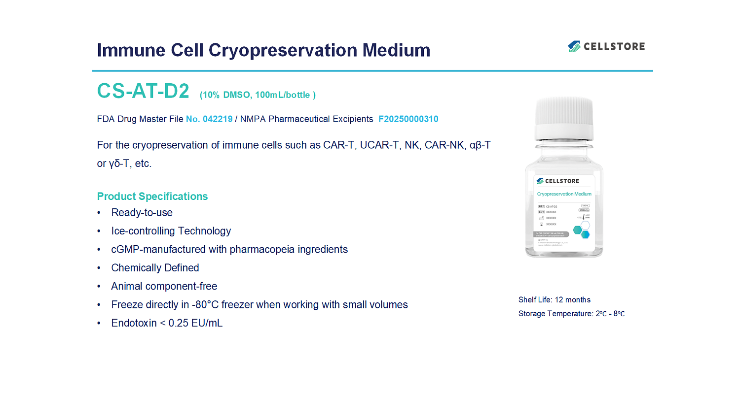 Immune Cell Cryopreservation Medium