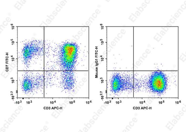 FITC Anti-Human CD7 Antibody[HIT7] (E-AB-F1315C)