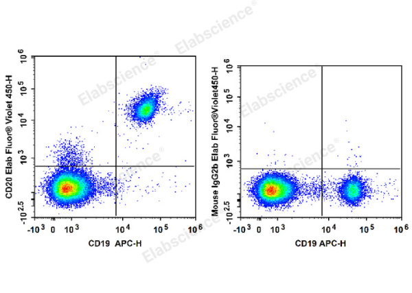 Elab Fluor® Violet 450 Anti-Human/Monkey CD20 Antibody[2H7] (E-AB-F1212Q)
